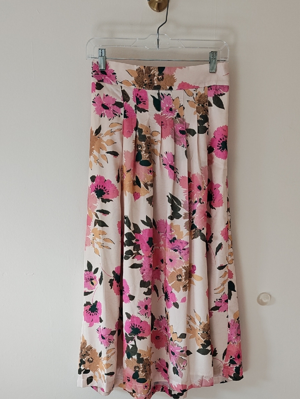 Floral Pink Midi Skirt